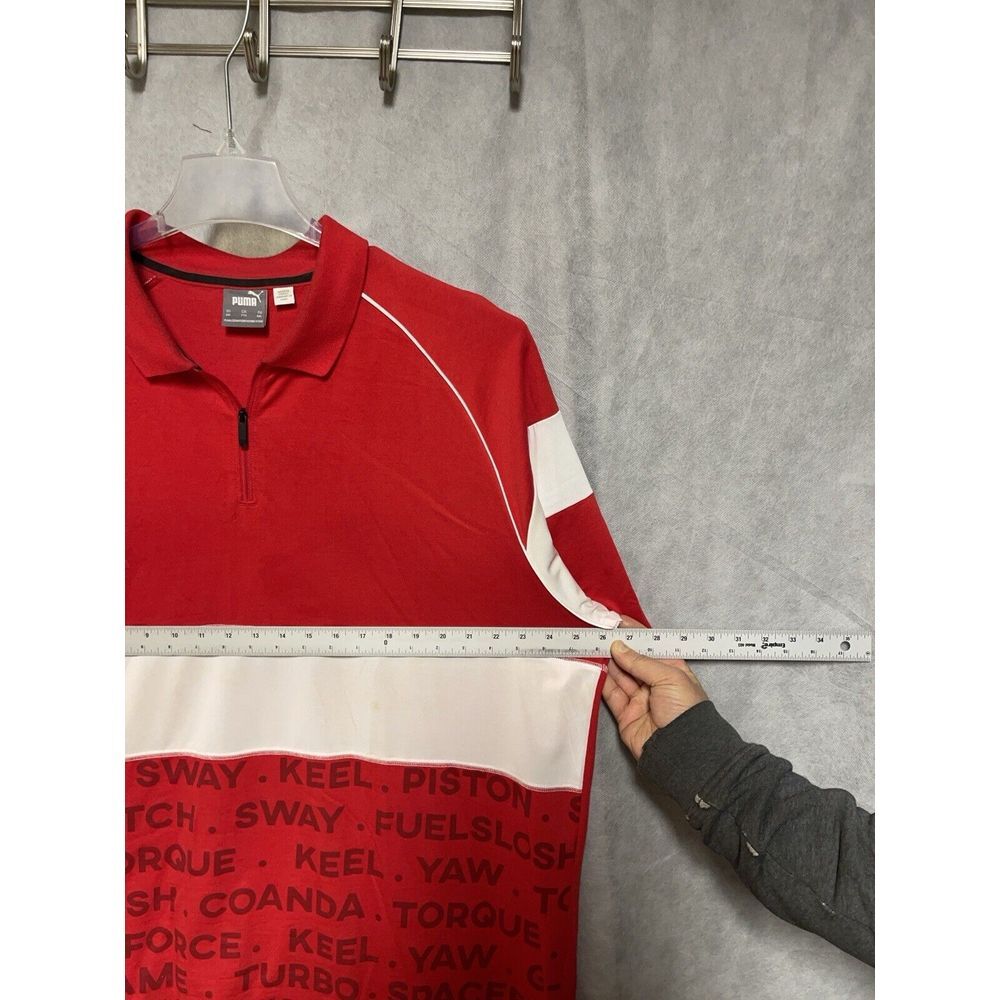 Puma Ferrari Shirt Men XXL Red White Scuderia Racing Nascar Fromula 1 F 1 Golf - Picture 5 of 14